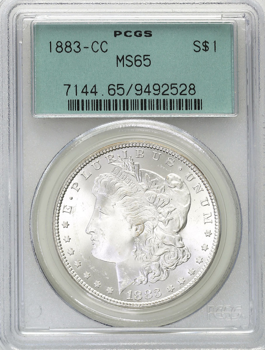 USA. Dolar 1883 CC, Carson City PCGS MS65 - PIĘKNY